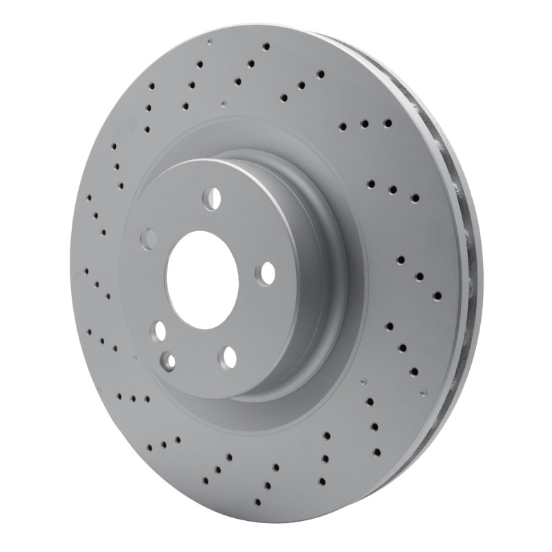 Mercedes-Benz S550 Brake Rotor (1) - Front - R1 Concepts - Drilled GeoSPEC - `07-`14